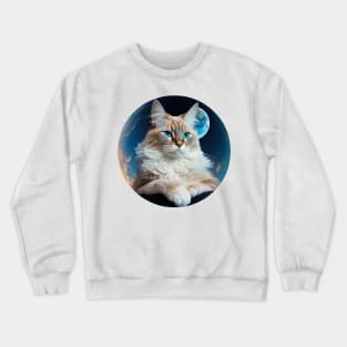 Adorable and Stylish: Our Collection of Cute Cat Shirts for Ladies Crewneck Sweatshirt